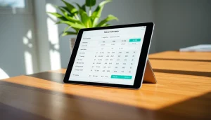 Calculate macronutrient needs with an engaging macro calculator interface on a modern device.