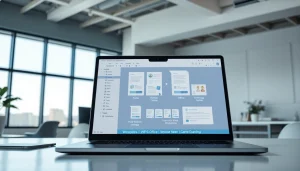 Discover wps下载 within a modern workspace featuring WPS Office suite interface on a laptop.