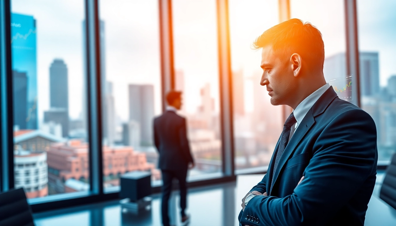 Crisis management consultant analyzing data in a professional office setting