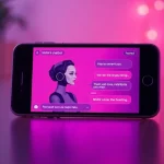 Engaging NSFW AI chatbot interaction on a modern smartphone interface.