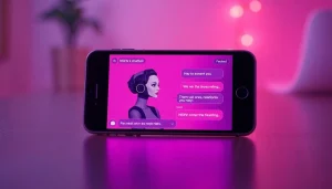Engaging NSFW AI chatbot interaction on a modern smartphone interface.