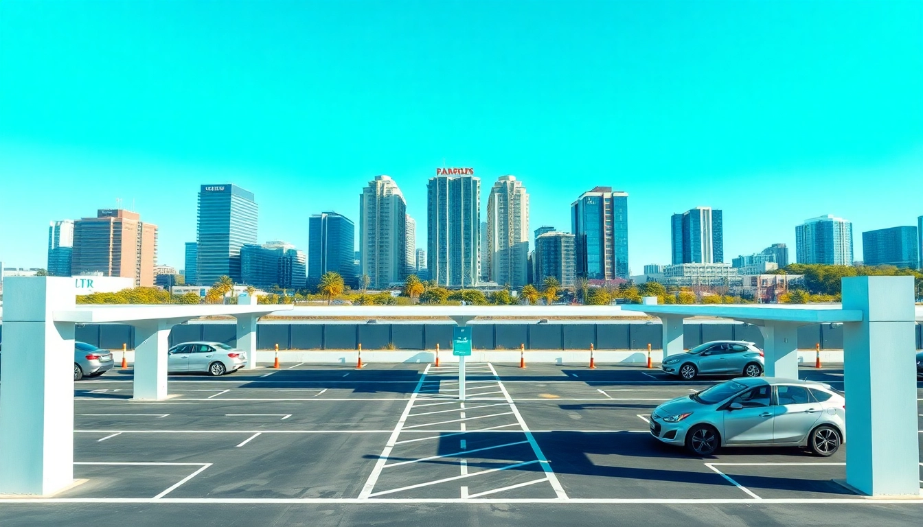 Easily accessible vrr parking in a modern facility with clear signage.