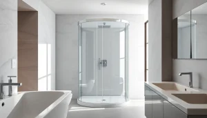 Admire the elegant sirhona cabine de douche showcasing modern glass design and premium quality.