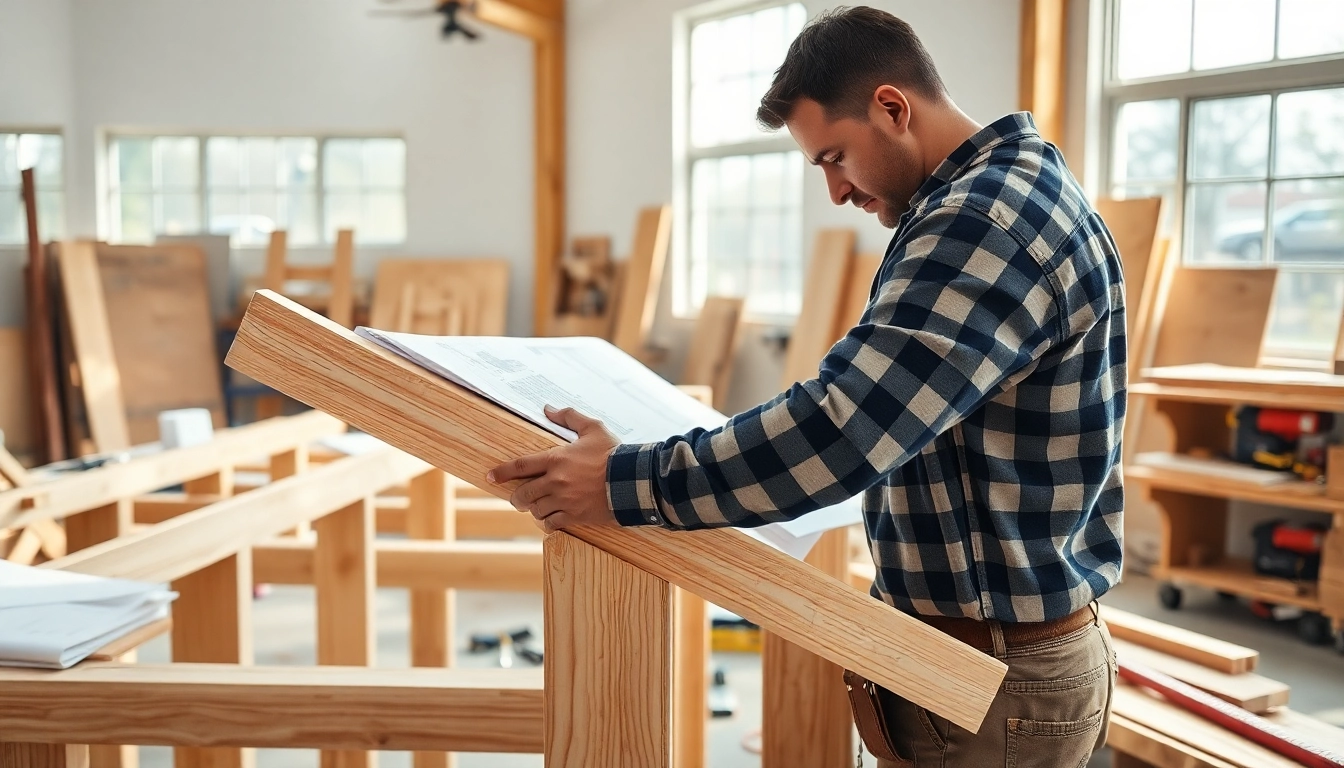 Engaging in a Carpentry Apprenticeship Near Me with hands-on experience in a workshop.
