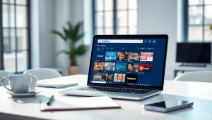 Discovering onlyfans search alternatives with a modern workspace setup showcasing innovative platforms for creators.