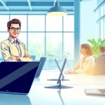 Engage with professionals at an AI powered warranty company showcasing advanced technology and modern solutions.