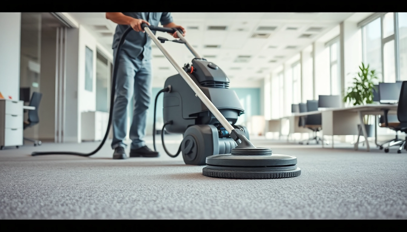 Enhance your space with expert commercial carpet cleaning services in a bright office setting.