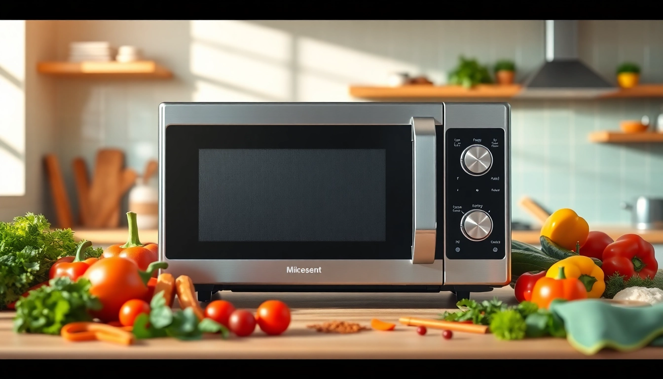 Cook delicious meals using the versatile Microwave Oven with modern features and fresh ingredients.