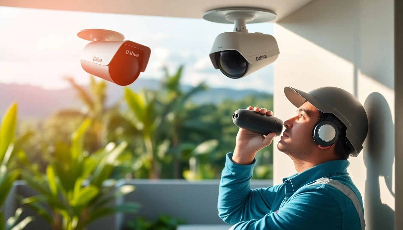 Cámaras Dahua instaladas en un entorno doméstico seguro en Guanacaste, que muestran tecnología confiable para la vigilancia.