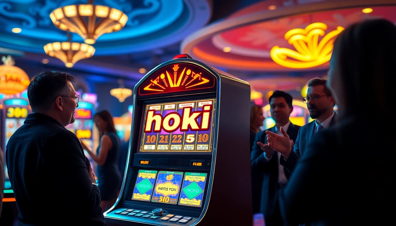 Permainan hoki slot yang menarik di kasino, pemain merasakan kegembiraan luar biasa.