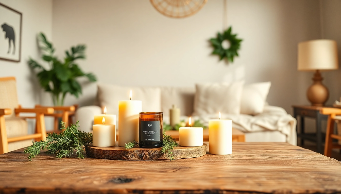 Mirisne svece u prijatnom ambijentu, pružaju mirisnu opuštenost.