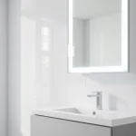 Enhance your bathroom with beautifully designed illuminated bathroom cabinets featuring LED lights.