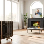 Hochwertiger Heizkörper kaufen im modernen Wohnraum präsentiert.
