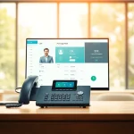 Optimize your cloud based phone system setup in a modern office for seamless communication.