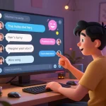 Engaging NSFW AI chat environment displaying vibrant character interactions and flirty conversations.