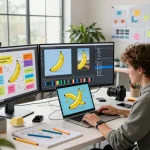 Dynamic workspace showcasing nano banana AI image editor in an innovative editing environment, inspiring creativity and collaboration.