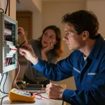 Urgent electrician callout for emergency circuit repairs at home